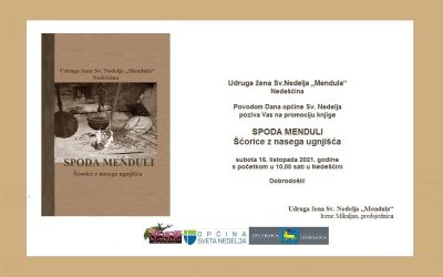 Promocija naše nove knjige SPODA MENDULI Šćorice z nasega ugnjišća, 16.10.2021.