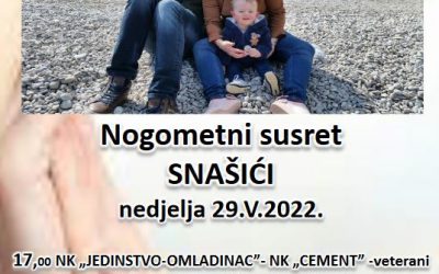 Humanitarni nogometni susret SNAŠIĆI u sklopu humanitarne akcije “Svi za Davida”
