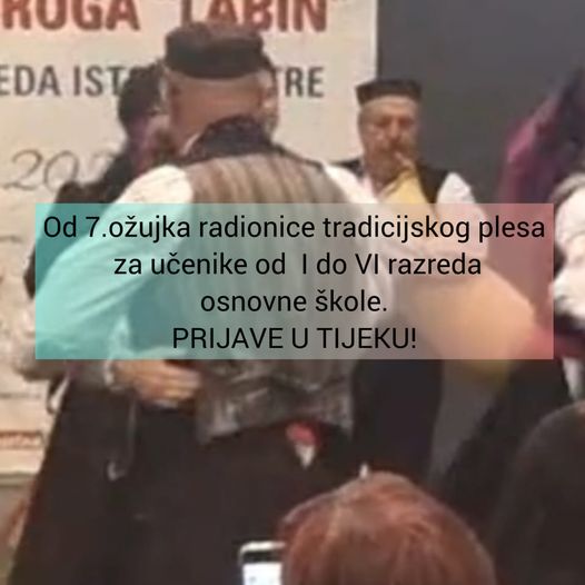 Udruga “Mendula” organizira radionice tradicijskog plesa za učenike od I do VI razreda osnovne škole