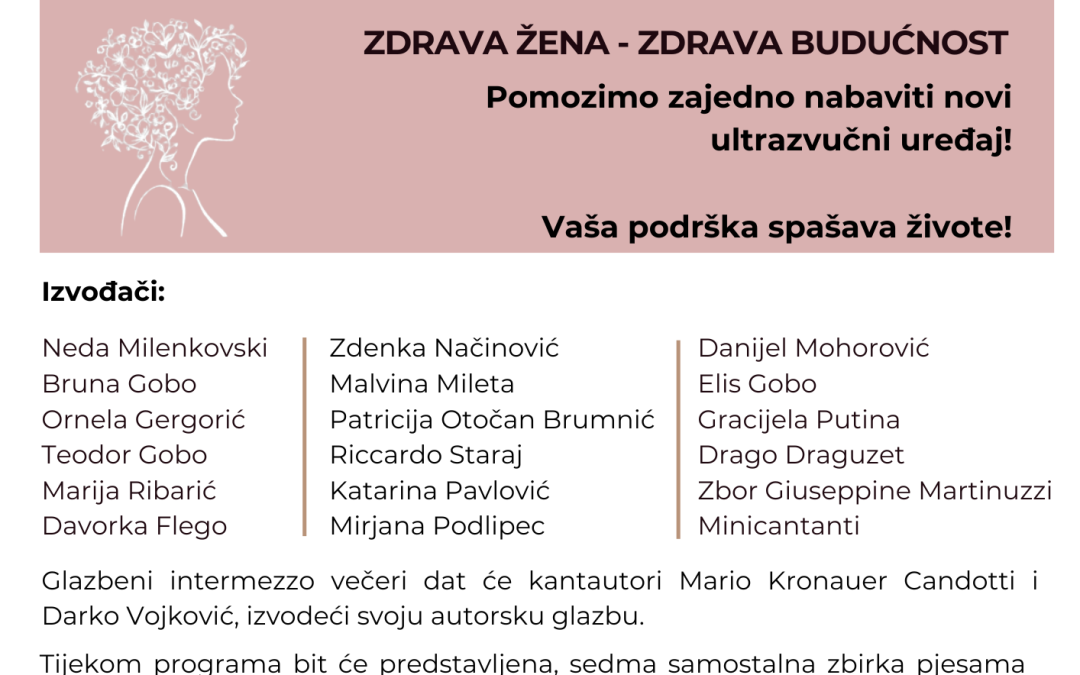 “Stihovima i glazbom do zdravlja” – Poziv na večer stihova, glazbe i humanosti
